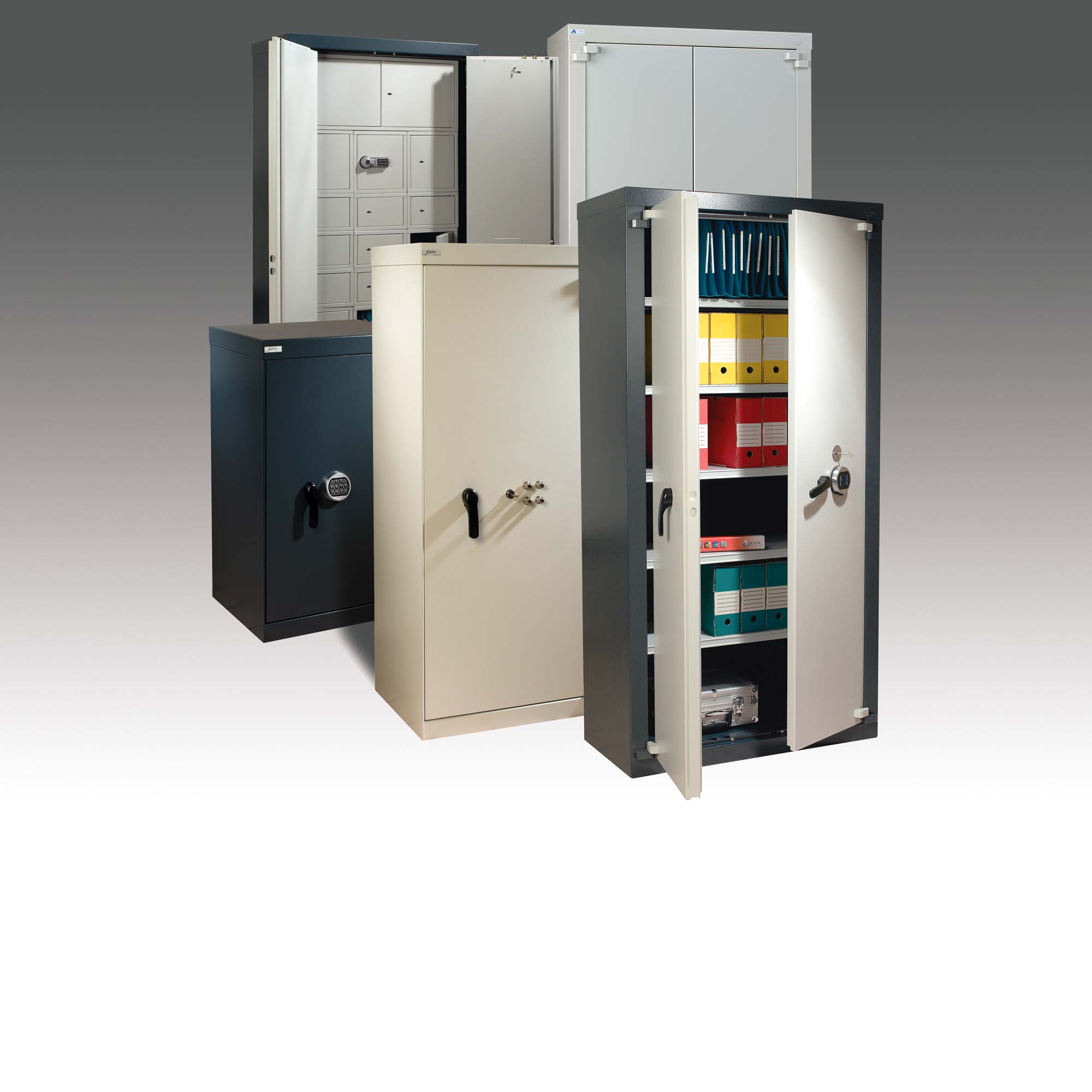 Fire and theft protection cabinets